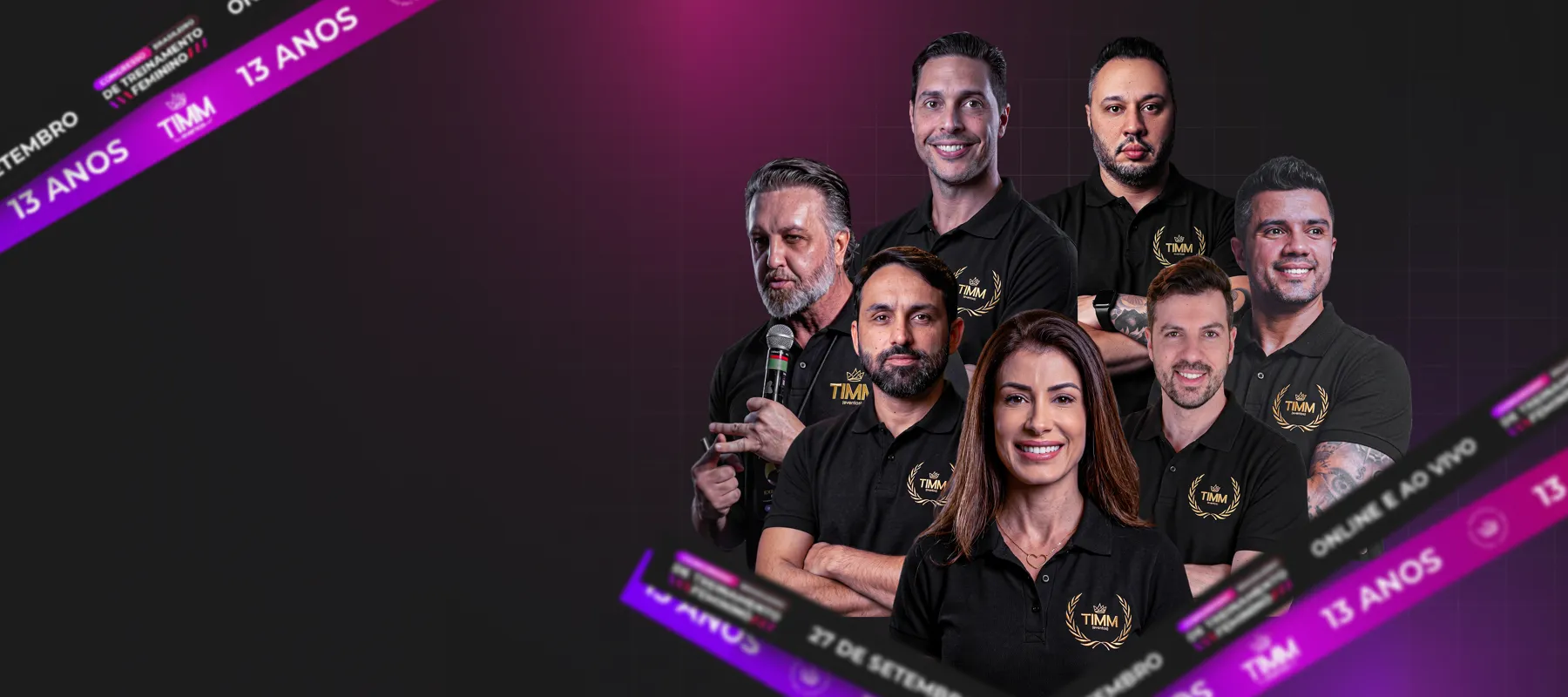 Os sete palestrantes do Congresso Brasileiro de Treinamento Feminino 2026